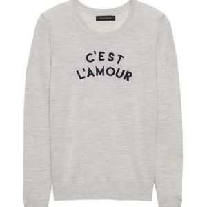 Banana Republic Merino Wool C’EST L’AMOUR Sweater✨